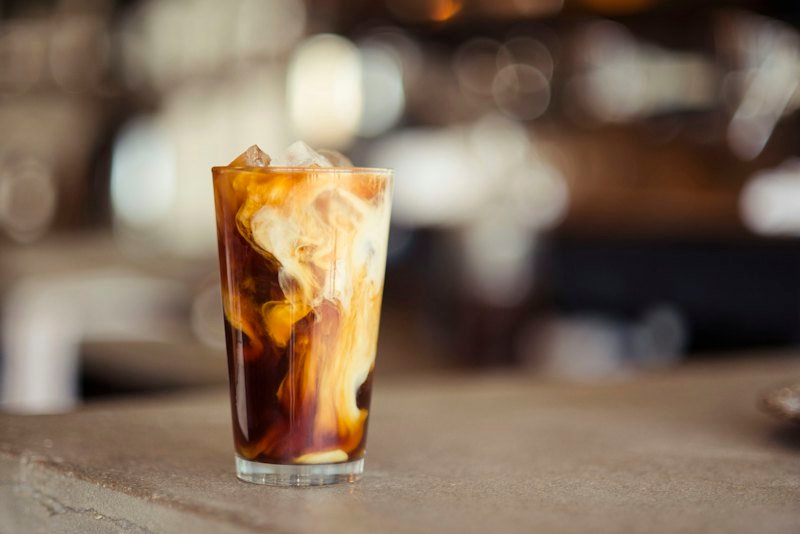 Iced cold coffee